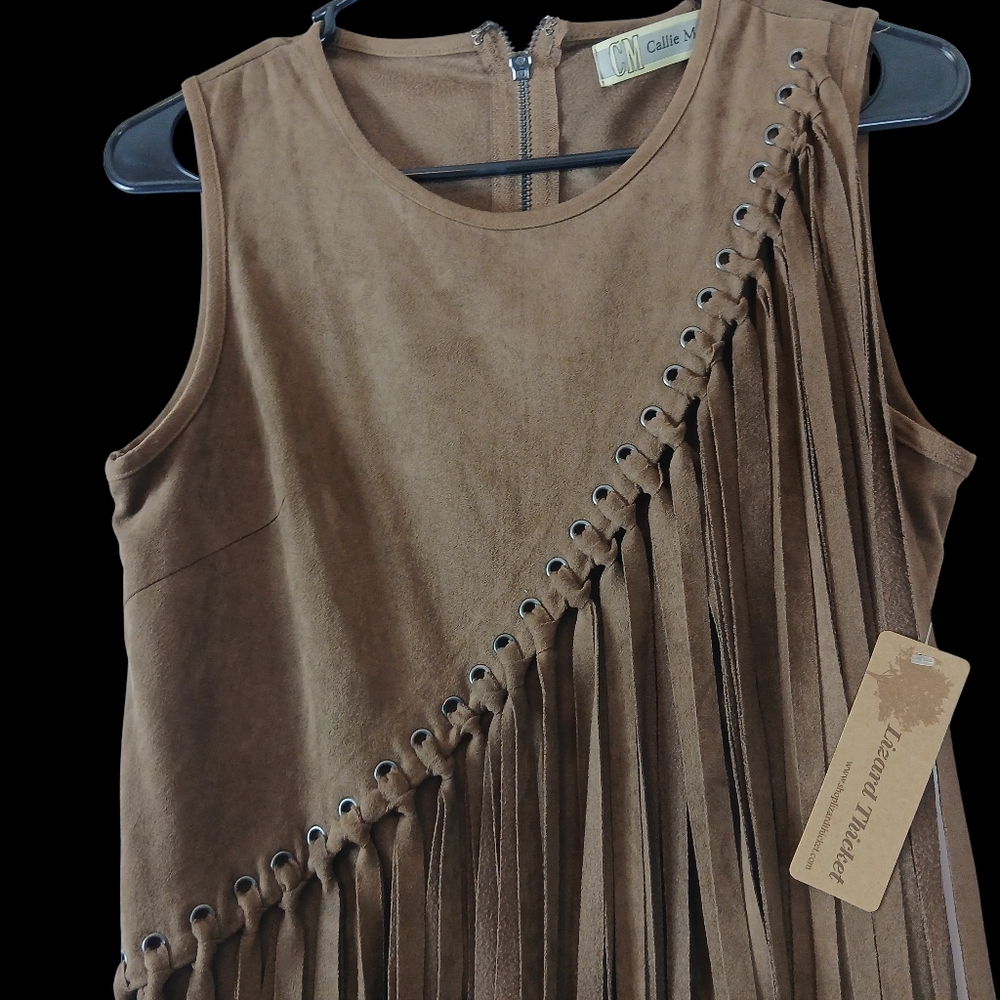 Callie Mac - NWT - (S) - Boho Chic, Fringe, Mini Dress or Chic Top